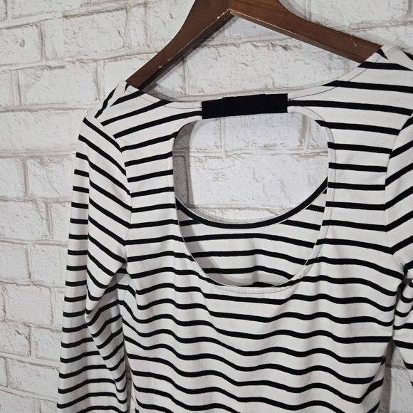 V. Secret stripe open back long sleeve top - Picture 11 of 15